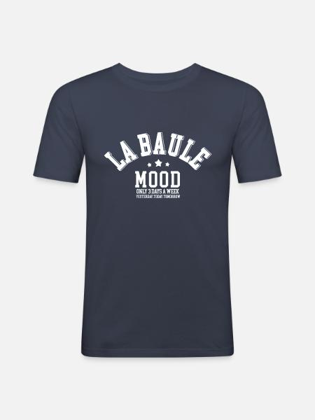 La Baule Mood - Men's Slim Fit T-Shirt - navy