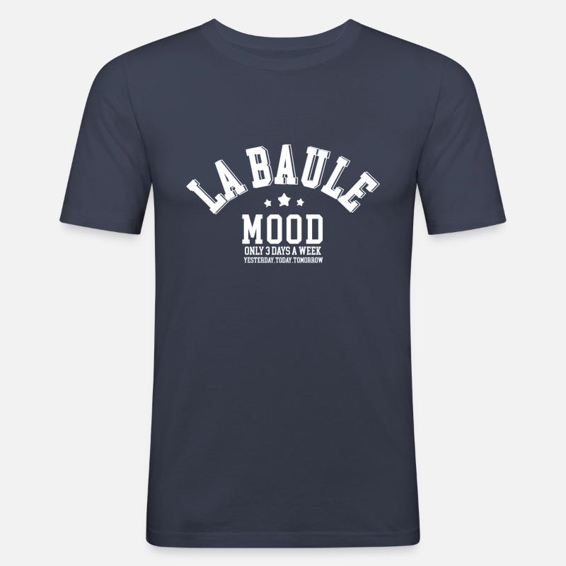 La Baule Mood - Men's Slim Fit T-Shirt - navy