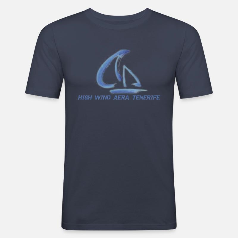 High WIND psd - Männer Slim Fit T-Shirt - Navy