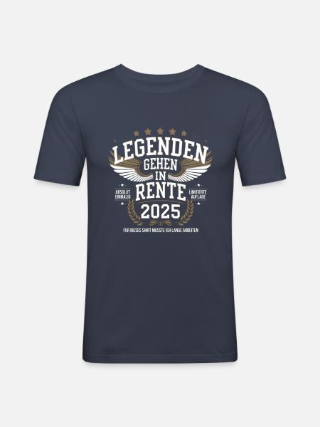 Legends to retire in 2025 - Men's Slim Fit T-Shirt - navy