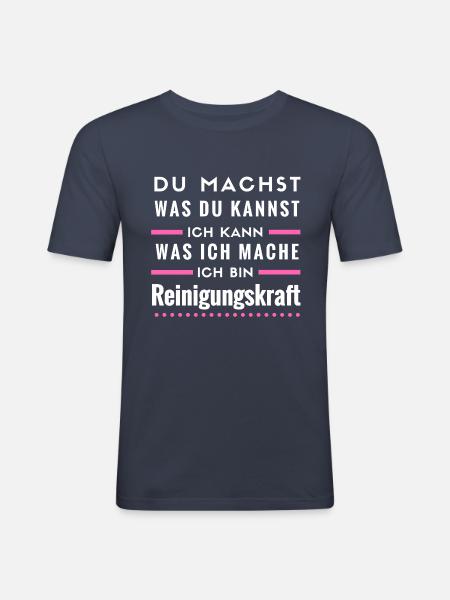 Reinigungskraft - Männer Slim Fit T-Shirt - Navy