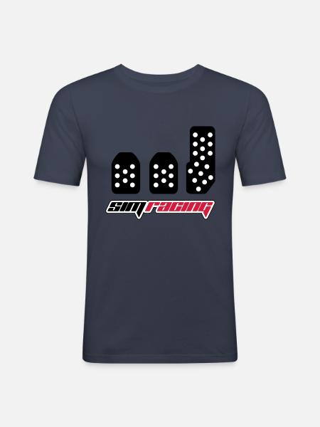 SimRacing /// Simracer /// top gear - T-shirt près du corps Homme - bleu marine