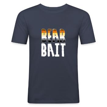 Bear Bait - Bears Community Gay Bears - Men's Slim Fit T-Shirt - navy - Front - Nik (191cm)