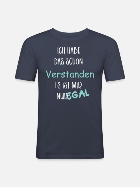 I already understood that - Men's Slim Fit T-Shirt - navy