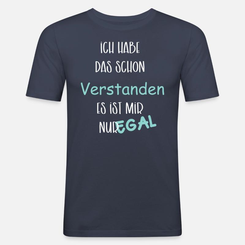 I already understood that - Men's Slim Fit T-Shirt - navy