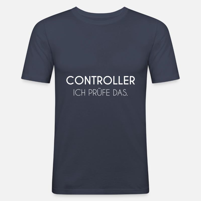 Controller Buchhaltung - Männer Slim Fit T-Shirt - Navy