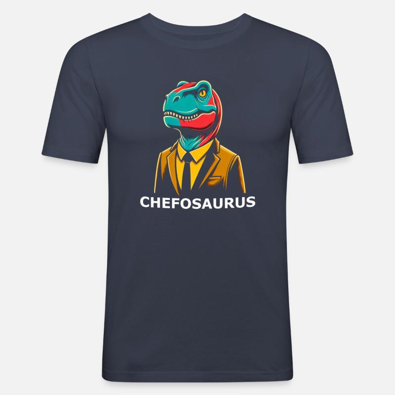 Chef Vorstand Geschäftsführer - Männer Slim Fit T-Shirt - Navy