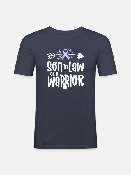 Gendre d’un guerrier - T-shirt près du corps Homme - bleu marine