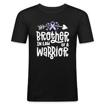 Brother In Law Of A Warrior - Men's Slim Fit T-Shirt - black - Front - Nik (191cm)