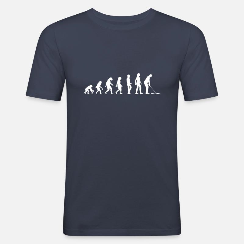 Evolution Golf - Männer Slim Fit T-Shirt - Navy