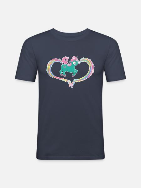 Unicorn - Men's Slim Fit T-Shirt - navy