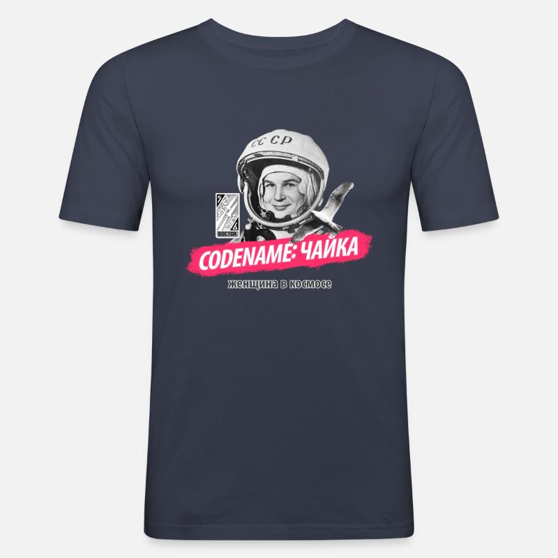 Codename: «Чайка» - Men's Slim Fit T-Shirt - navy
