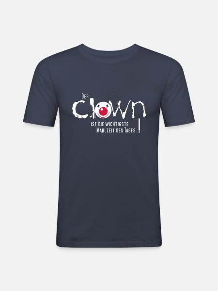 Clown gefrühstückt - Männer Slim Fit T-Shirt -