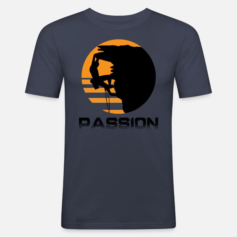 Climbing - Men's Slim Fit T-Shirt - navy