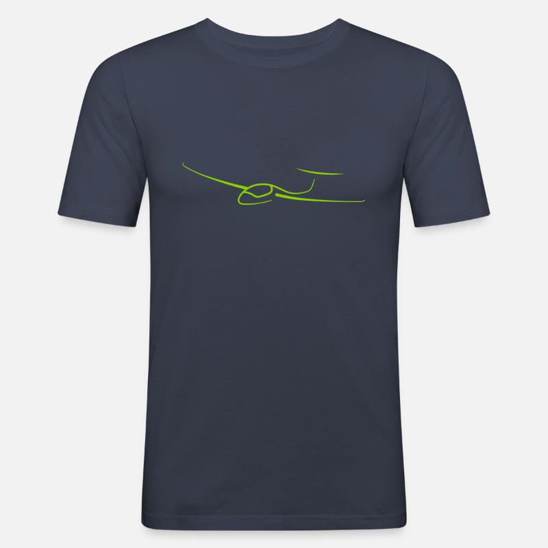 Glider - Männer Slim Fit T-Shirt - Navy