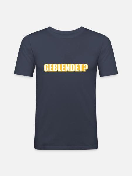 Schönheit - Männer Slim Fit T-Shirt - Navy