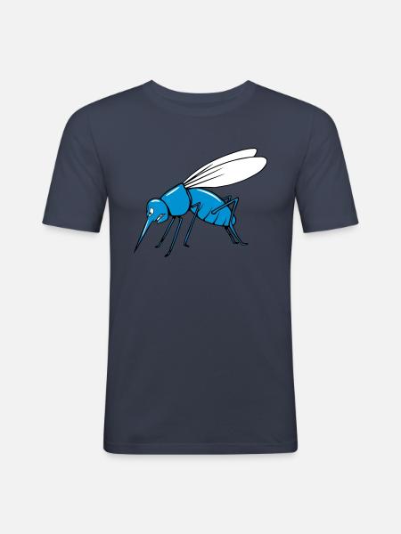 Mücke mosquito - Männer Slim Fit T-Shirt - Navy