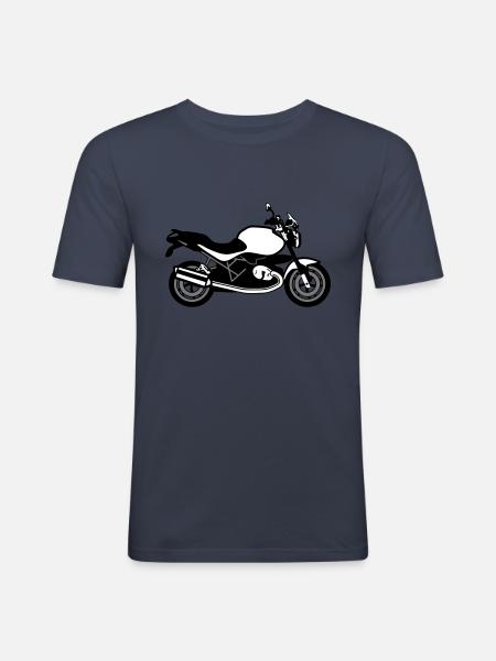 motorrad Roadster - Männer Slim Fit T-Shirt - Navy