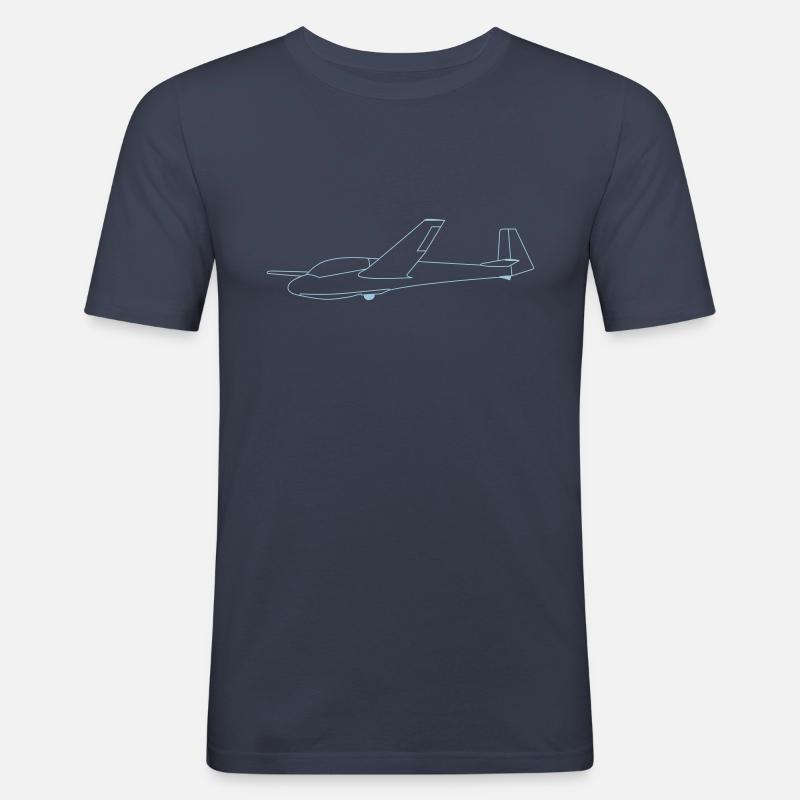 ask13 - Männer Slim Fit T-Shirt - Navy