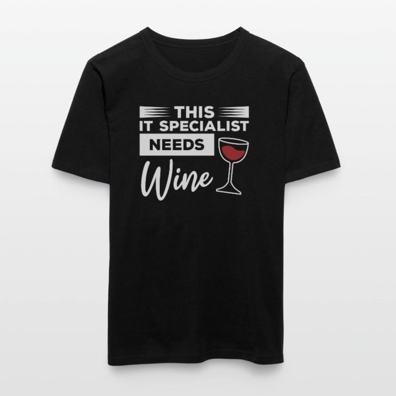 This IT Specialist Needs Wine Programmer Men's Slim Fit T-Shirt