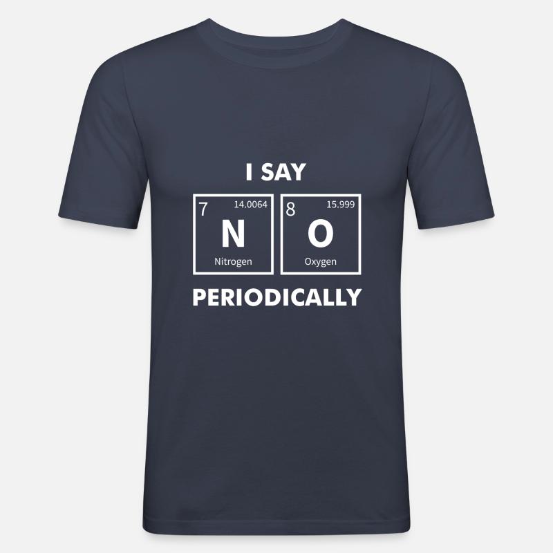 Nerd nerds element no - Men's Slim Fit T-Shirt - navy