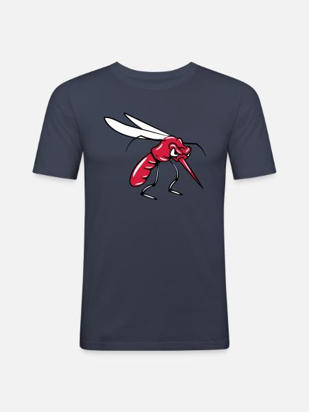 Mücke agro mosquito - Männer Slim Fit T-Shirt - Navy