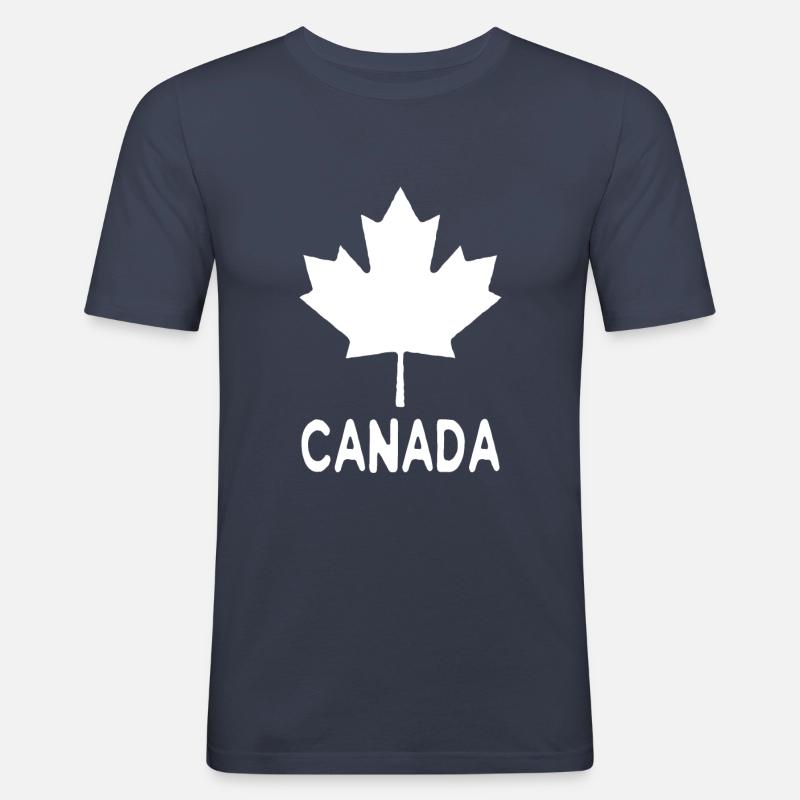 Maple Maple Leaf Canada Canada - T-shirt près du corps Homme - bleu marine
