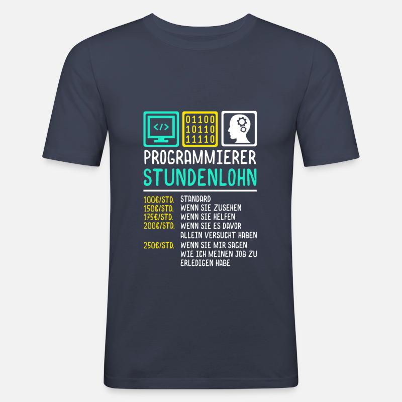 Programmierer - Männer Slim Fit T-Shirt - Navy