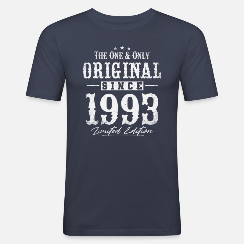 Original seit 1993 - Männer Slim Fit T-Shirt - Navy