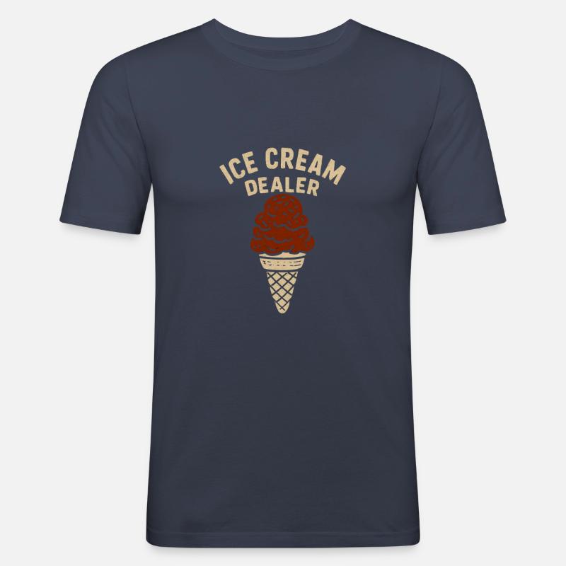 Eiscreme Eiscreme Eiscreme - Männer Slim Fit T-Shirt - Navy