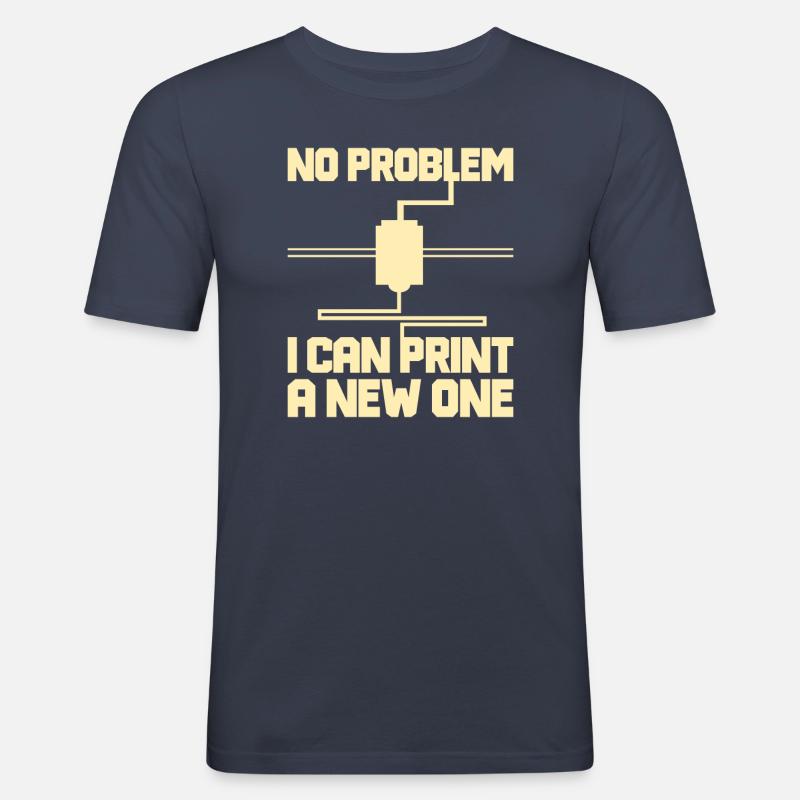 3D Printer 3D Printing - Men's Slim Fit T-Shirt - navy