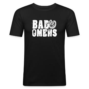 Bad Omens Schlange Grunge Goth Schlange schlechte - Männer Slim Fit T-Shirt - Schwarz - Vorne - Nik (191cm)