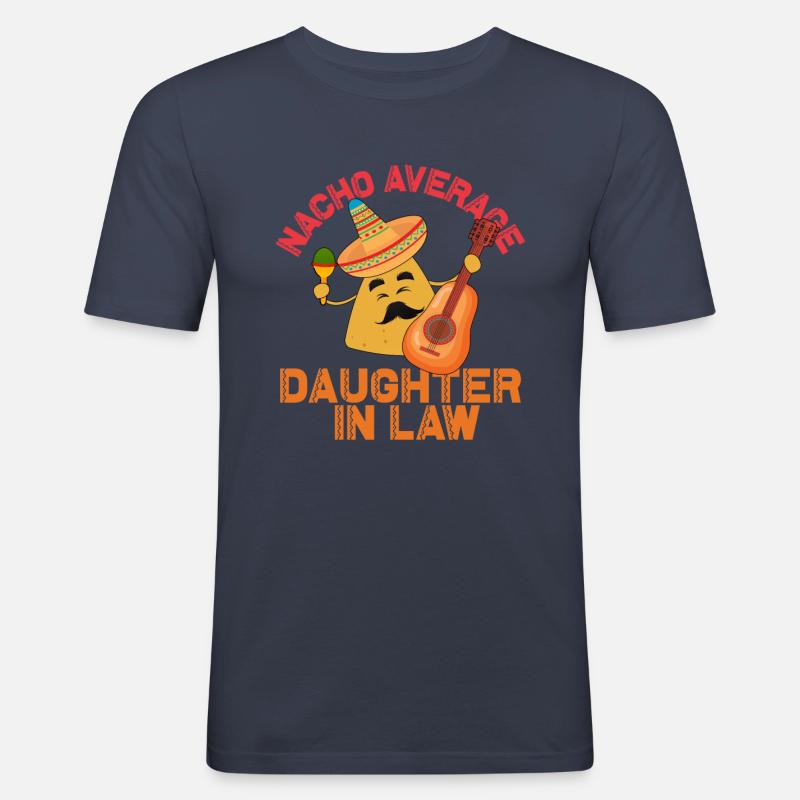 Nacho Durchschnittliche Schwiegertochter - Männer Slim Fit T-Shirt - Navy