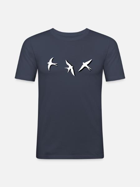 swallow - Men's Slim Fit T-Shirt - navy