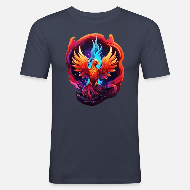 Phönix - Männer Slim Fit T-Shirt - Navy