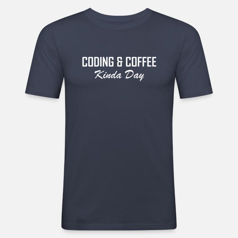 Programmieren Programmiereron Programmierer - Männer Slim Fit T-Shirt - Navy