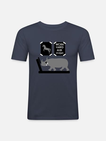 motivation - Men's Slim Fit T-Shirt - navy