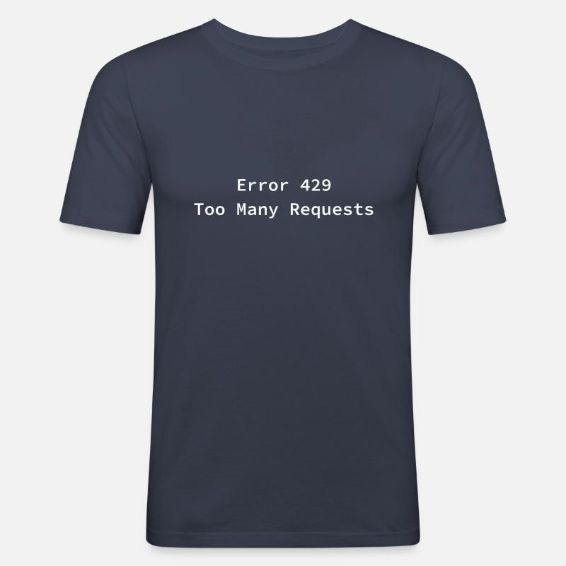 Error 429 - Männer Slim Fit T-Shirt - Navy