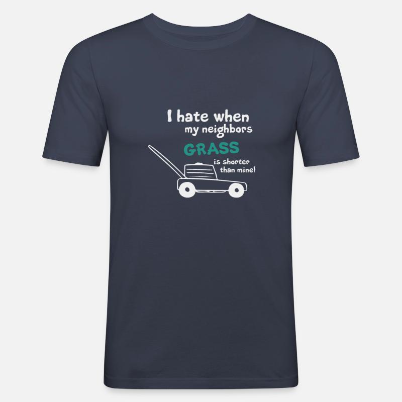 Mähen Sie das Gras - Männer Slim Fit T-Shirt - Navy
