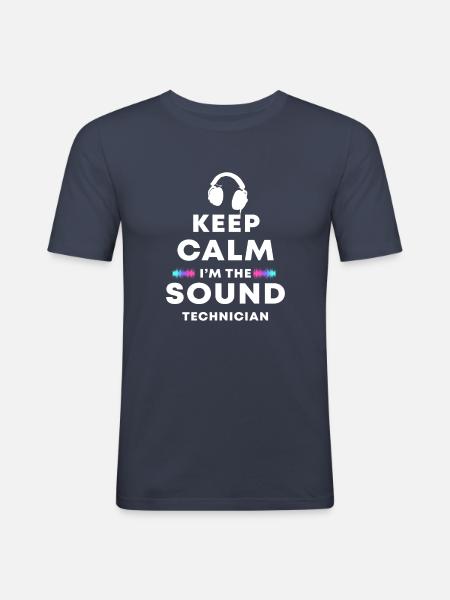 Sound engineer - Men's Slim Fit T-Shirt - navy
