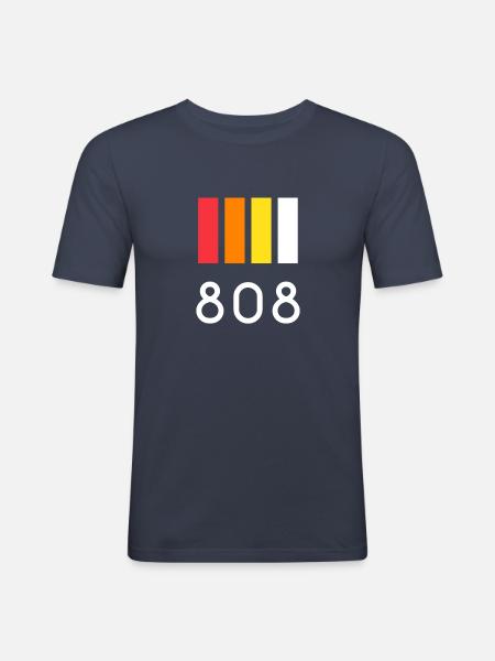 808 drum machine - Men's Slim Fit T-Shirt - navy