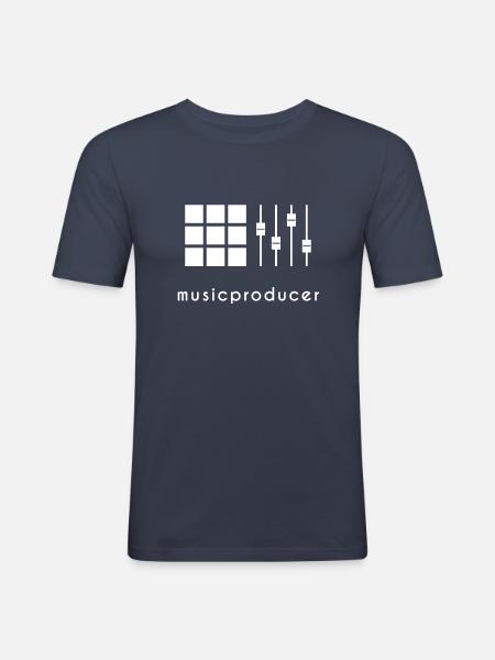 Musicproducer MPC - Men's Slim Fit T-Shirt - navy