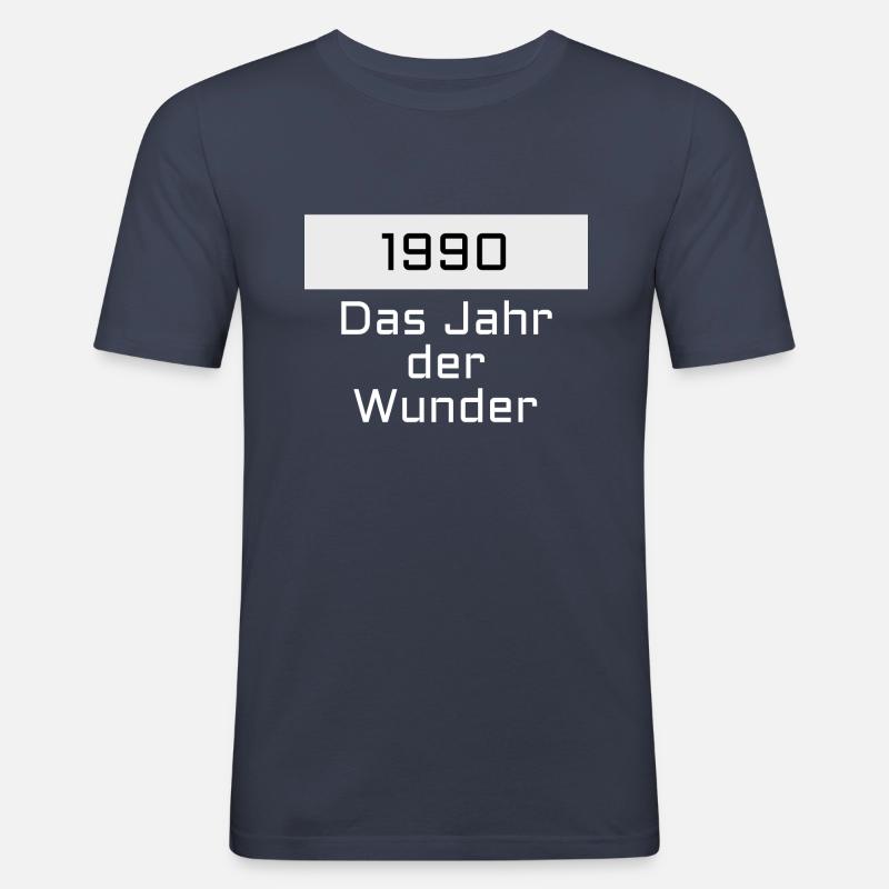 1990 - Männer Slim Fit T-Shirt - Navy