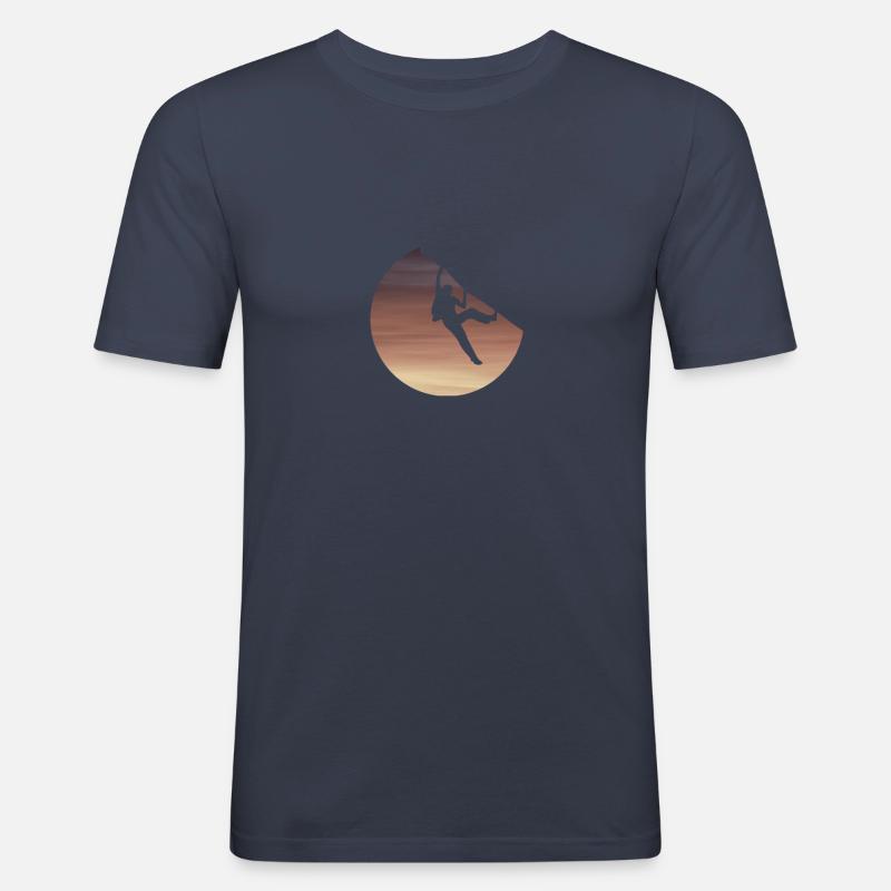 Klettern - Männer Slim Fit T-Shirt - Navy