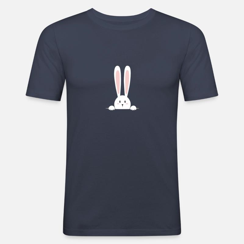 Rabbit - Männer Slim Fit T-Shirt - Navy