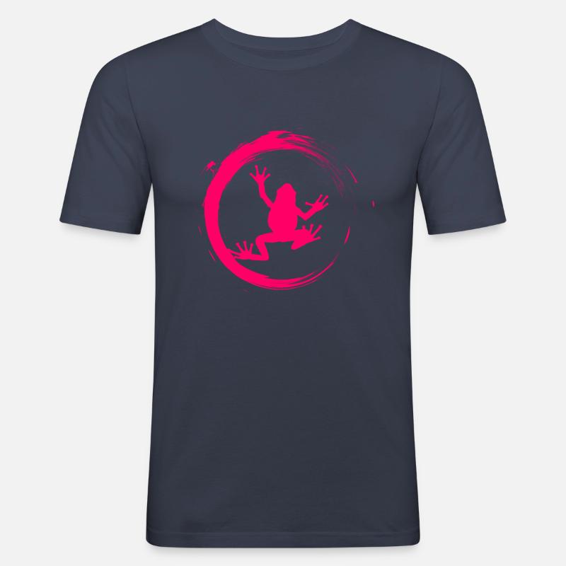 Frosch - Männer Slim Fit T-Shirt - Navy