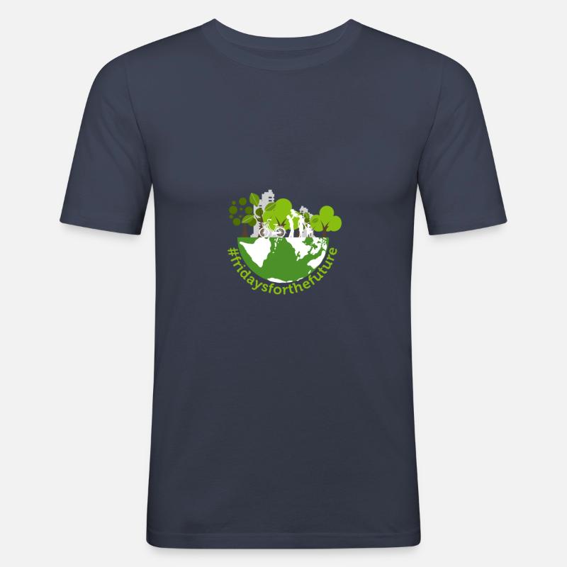 Fridays for Future - Männer Slim Fit T-Shirt - Navy