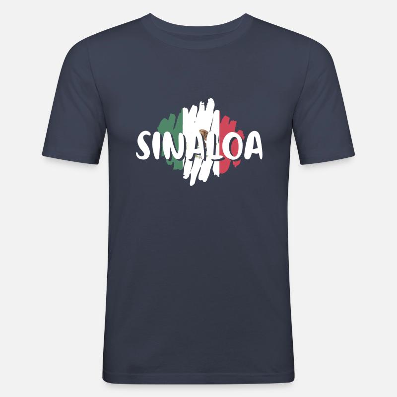 Mexican Mexico Sinaloa - Männer Slim Fit T-Shirt - Navy