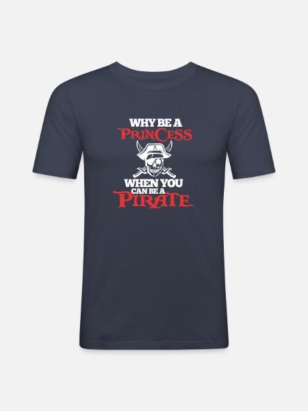 Pirate Pirate - Men's Slim Fit T-Shirt - navy