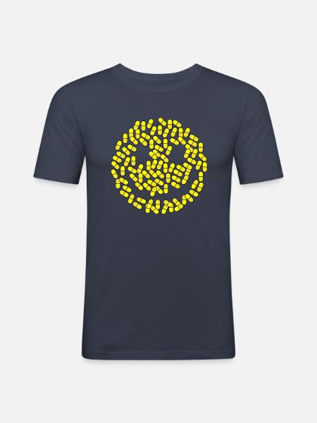 Happy pills - Men's Slim Fit T-Shirt - navy